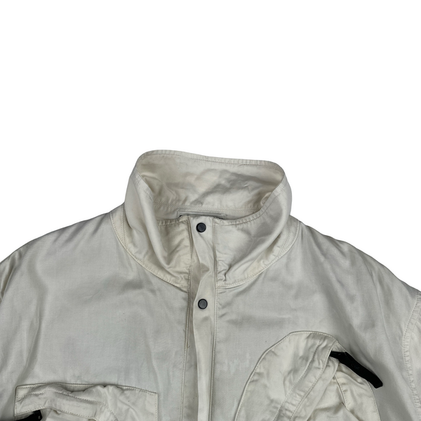 Stone Island 1998 Vintage Cotton Multi Pocket Green Edge Jacket - XL