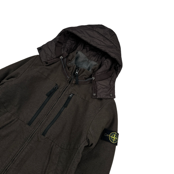 Stone Island 2014 Brown Saia Doppia Faccia Winter Jacket - Small