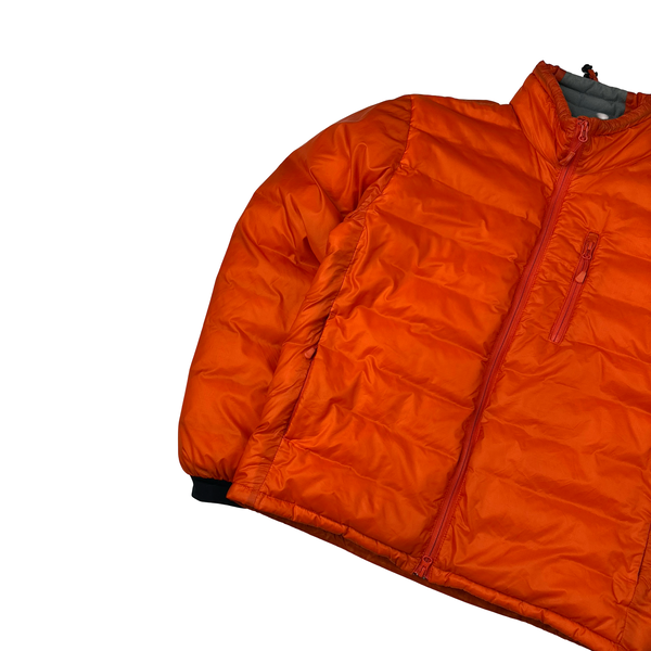 Canada Goose Lodge Down Filled Orange Lightweight Puffer Jacket - Medium