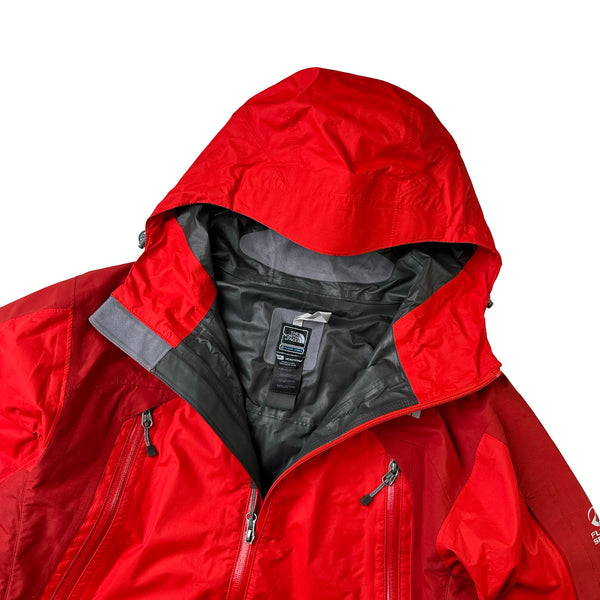 L ザ ノースフェイス GORE-TEX ジャケット FLIGHT SERIES North Face Red Gore-Tex Paclite Flight Series Jacket - Medium