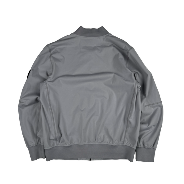 Stone Island 2018 Light Soft Shell Grid Check Bomber Jacket - XL