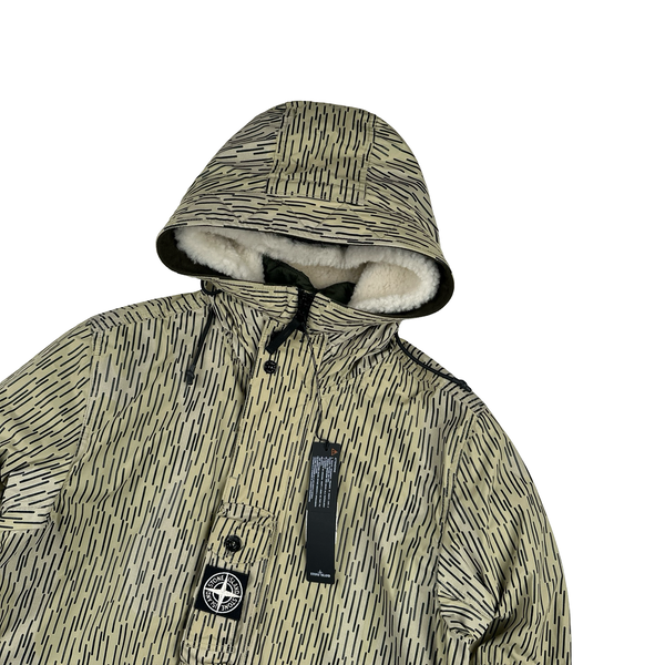 Stone Island 2021 Rain Camo Watro Reflective Parka Jacket - Medium