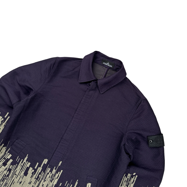 Stone Island 2017 Big Loom Jacquard Shadow Project Trench Jacket