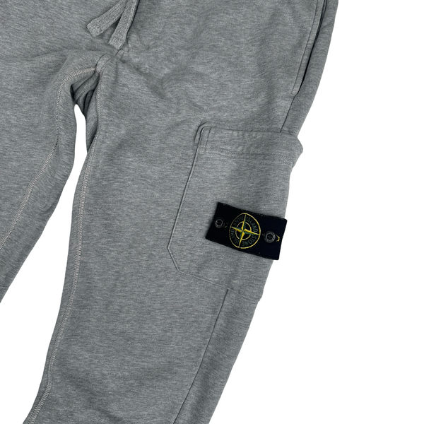 Stone Island 2021 Grey Tracksuit Bottoms - Small