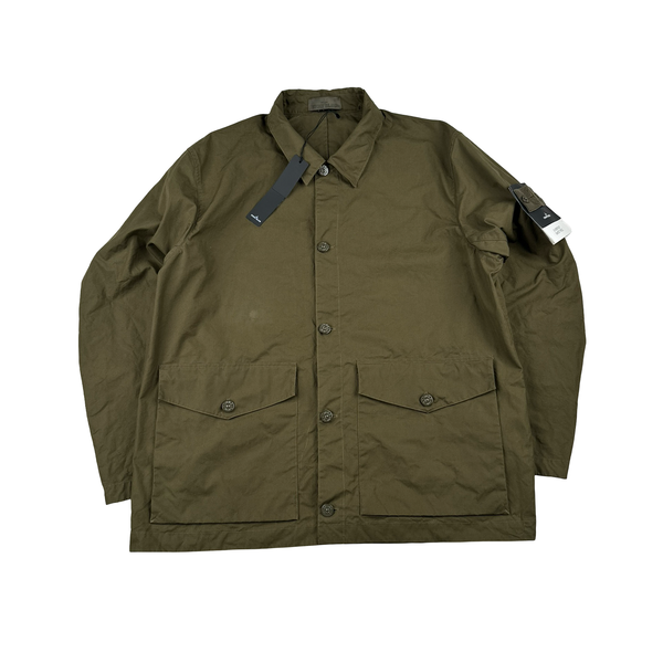 Stone Island 2023 Khaki O-Ventile Ghost Jacket - 3XL