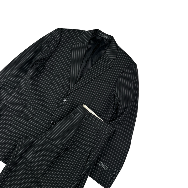 Prada Pinstripe Blazer Trousers Suit Set - Medium