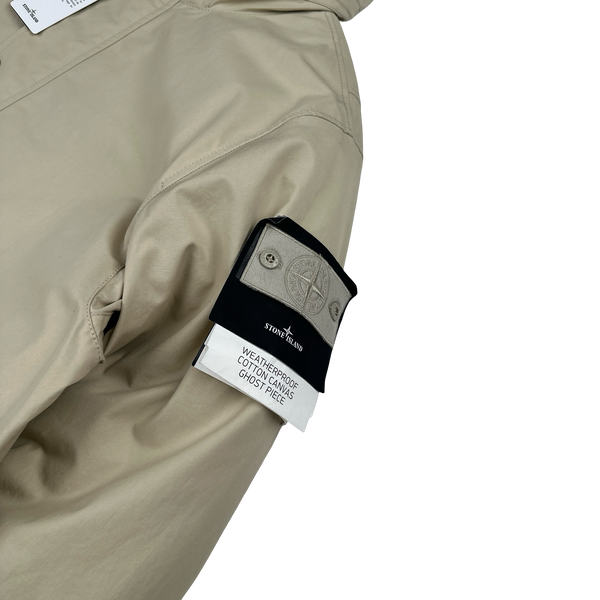 Stone Island 2024 Ventile Weatherproof Cotton Canvas Ghost Piece Down Filled Jacket - Large