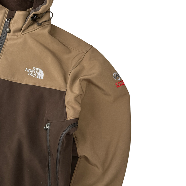 North Face Brown Summit Series Apex Soft Shell Jacket - XL