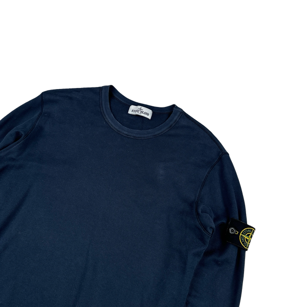Stone Island 2013 Navy Cotton Crewneck Sweatshirt - Medium