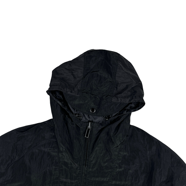 Emporio Armani Monogram Reversible Nylon Peak Hood Lightweight Jacket - XXL