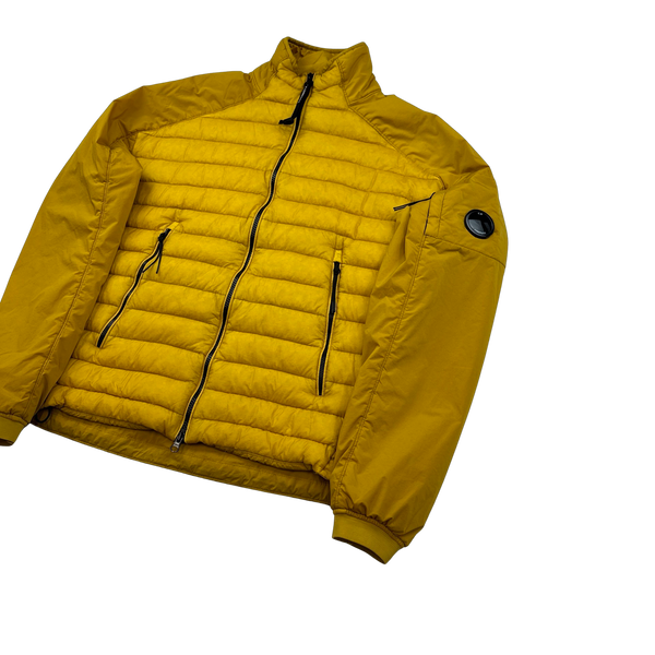 CP Company Yellow Down Filled Hybrid Puffer Jacket - Large