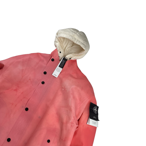 Stone Island 2023 Plaster Special Process Poly Strata Down Lined Ice Jacket- XL