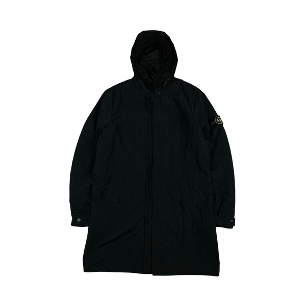 Stone Island 2018 Black Micro Reps Primaloft Parka Jacket - Medium