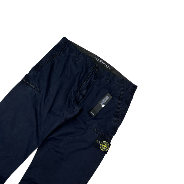 Stone Island 2012 Navy Blue Straight Fit Cargo Trousers - 38"