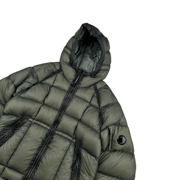 CP Company Green Down Filled DD Shell Lens Viewer Puffer Jacket - XL