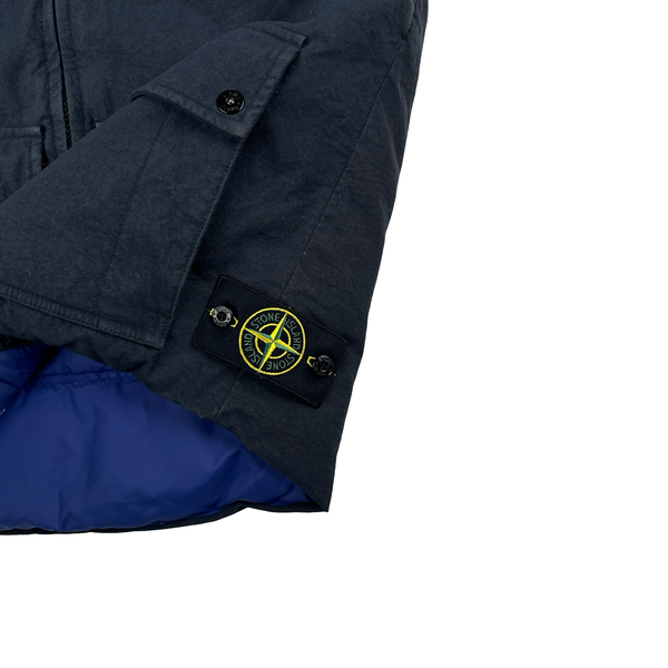 Stone Island 2012 30th Anniversary Blue Reps Nylon Down Puffer Gilet - Small