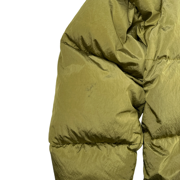 Stone Island 2021 Yellow Panama 6/3 HT Nylon Mix Fabrics Down- TC Puffer - Large