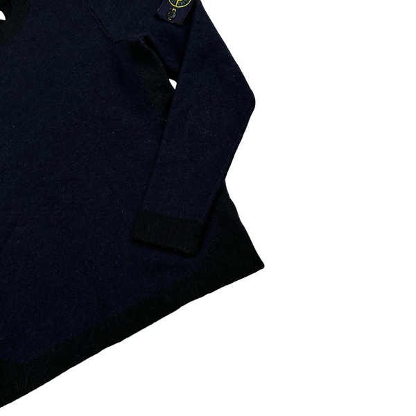 Stone Island 2017 Navy Wool Crewneck Jumper - XS