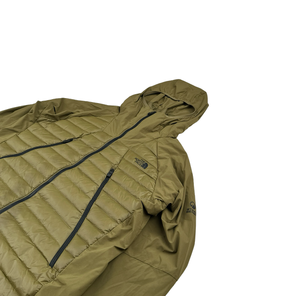 North Face Khaki Steep Series Down Filled Lightweight Jacket - Medium