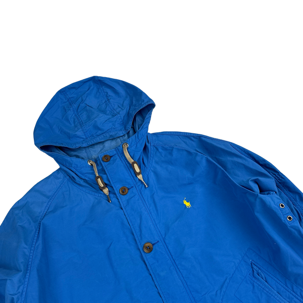 Ralph Lauren Blue Nylon Buttoned Jacket - XL