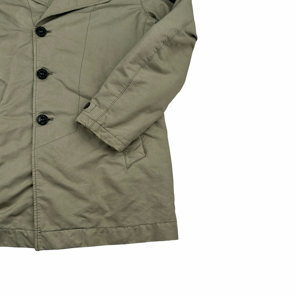 Stone Island 2017 Tan David-TC Quilted Trench Coat - Small