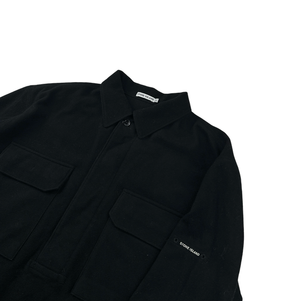 Stone Island Vintage Black 1998 Wool Pullover - Large – Mat's Island