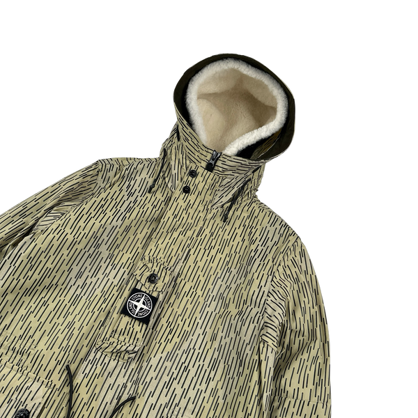Stone Island 2021 Rain Camo Watro Reflective Parka Jacket - Small