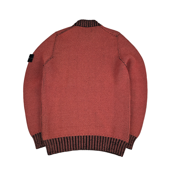 Stone Island 2017 Red Heat Reactive Ice Knit Crewneck Jumper - Large