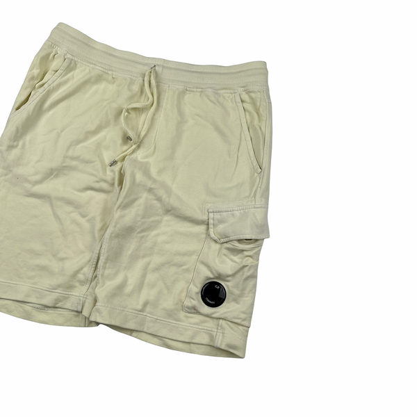 CP Company Yellow Cotton Lens Viewer Shorts - Medium
