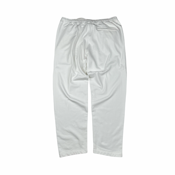 Stone Island 2023 Ice White Spellout Cotton Tracksuit Bottoms - 3XL