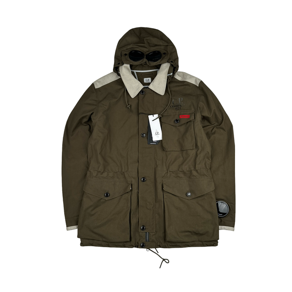 CP Company Khaki Ventile La Mille Goggle Jacket - XL