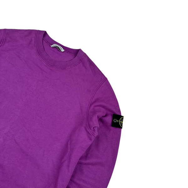 Stone Island 2021 Violet Crewneck Sweatshirt - Medium
