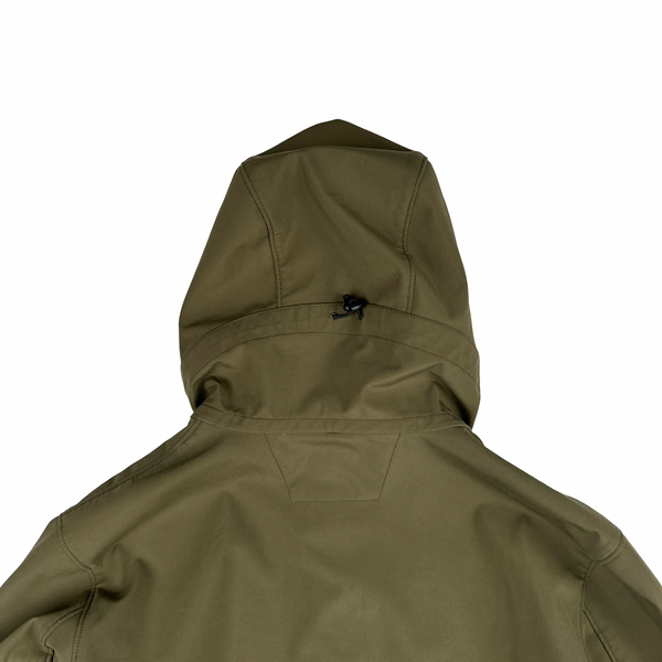 CP Company Khaki Fleece Lined Soft Shell Lens Jacket - Small