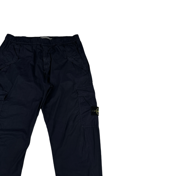 Stone Island 2018 Navy Re T Cargo Trousers - 36"