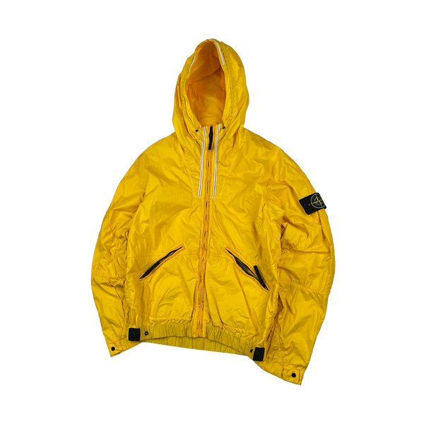 Stone Island 2011 Yellow Membrana TC Hooded Jacket - Large