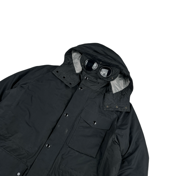 CP Company Black Micro M Down Filled Goggle Jacket - XXL