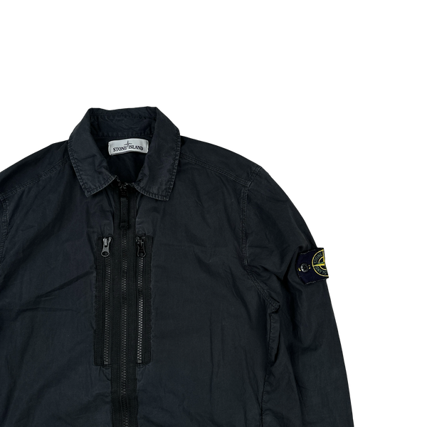 Stone Island Black Paracadute Overshirt - Small