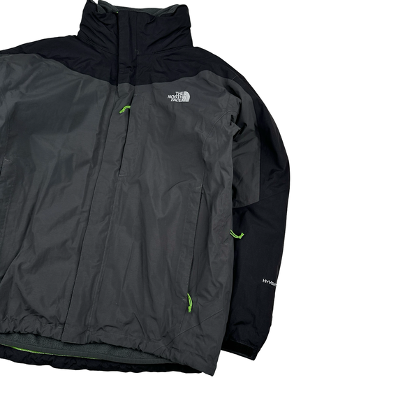 North Face 3 In 1 Fleece Lined Colour Block Hyvent Jacket- Large