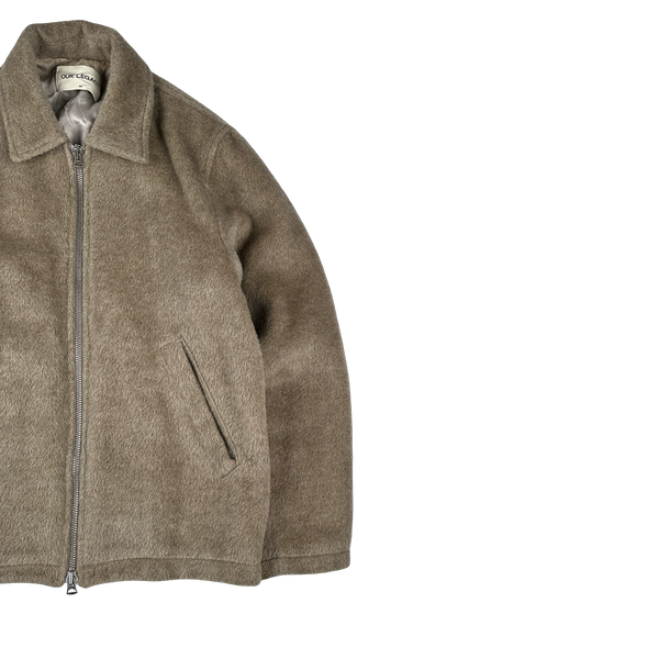 Our Legacy Caramel Mohair Wool Harrington Jacket - Medium
