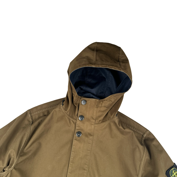 Stone Island 2009 Navy/Brown Reversable Hooded Zipped Jacket - XXL