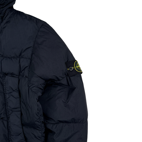 Stone Island 2015 Navy Crinkle Reps Puffer Jacket - XL