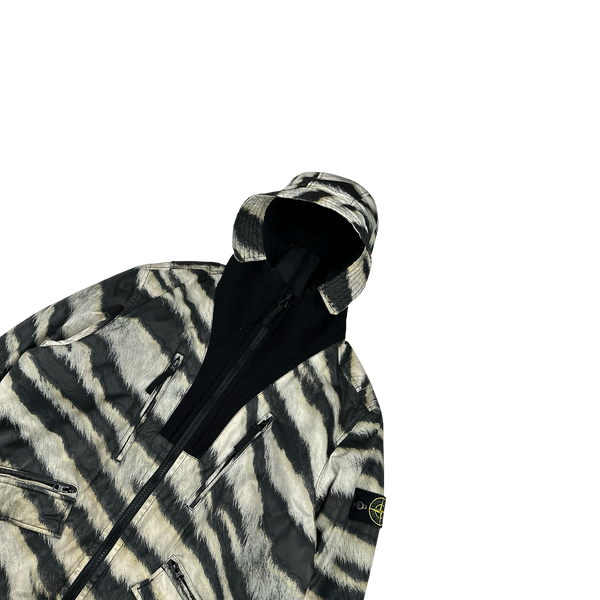 Stone Island 2018 White Tiger Camo 50 Fili Primaloft Jacket  - Large