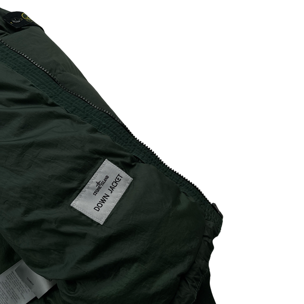 Stone Island 2019 Forest Green Junior Crinkle Down Filled Puffer Jacket - Age 14
