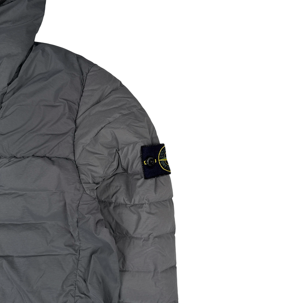Stone Island 2025 Grey Seamless Tunnel Nylon Down TC Lightweight Puffer Jacket - Small