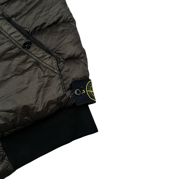 Stone Island 2012 Brown Garment Dyed 30th Anniversary Down Filled Gilet - Medium