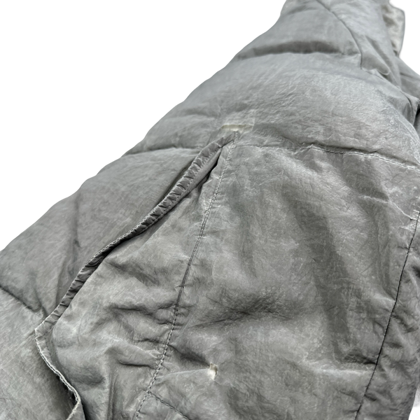 Stone Island AW2000 Hooded Silver Pure Metal Shell - Medium