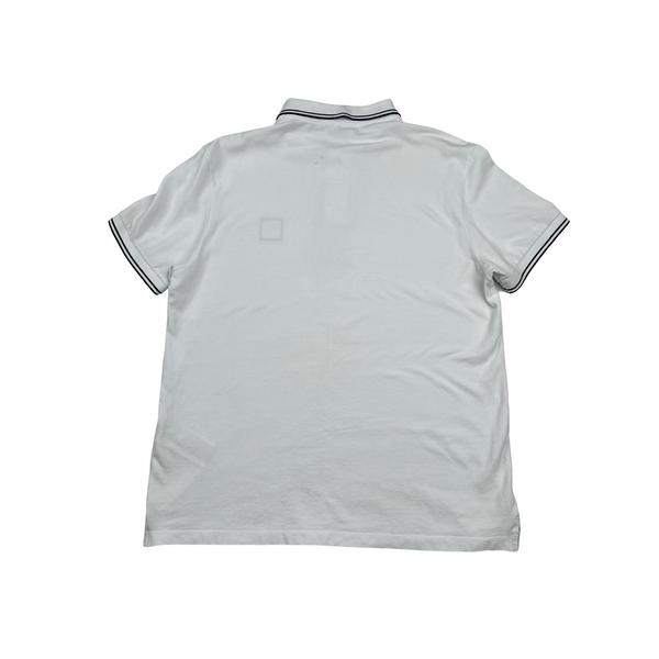 Stone Island 2022 White Polo Shirt - Large