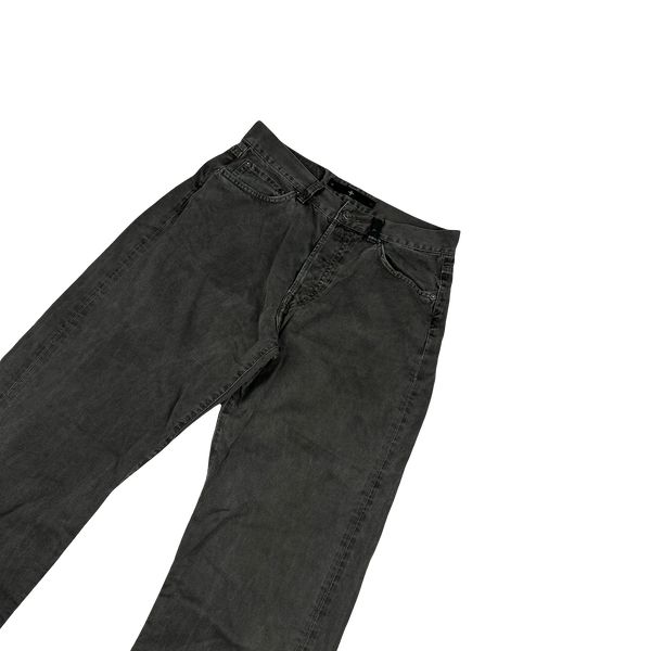 Stone Island Charcoal Grey Denims Cotton Trousers - 31"