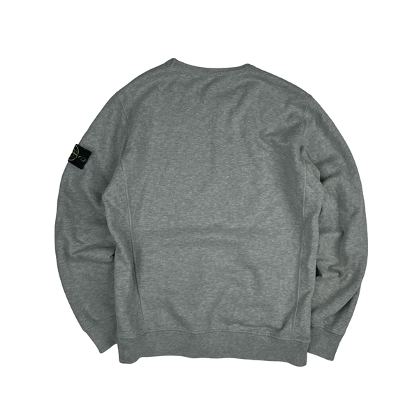 Stone Island Grey Crewneck Sweatshirt - Medium