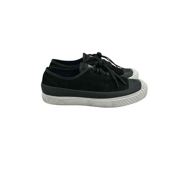 Stone Island x Diemme Black Leather Trainers - UK 10.5